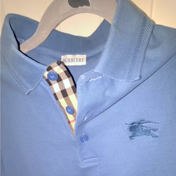 Burberry Men’s Blue Polo Shirt - Picture 2 of 2
